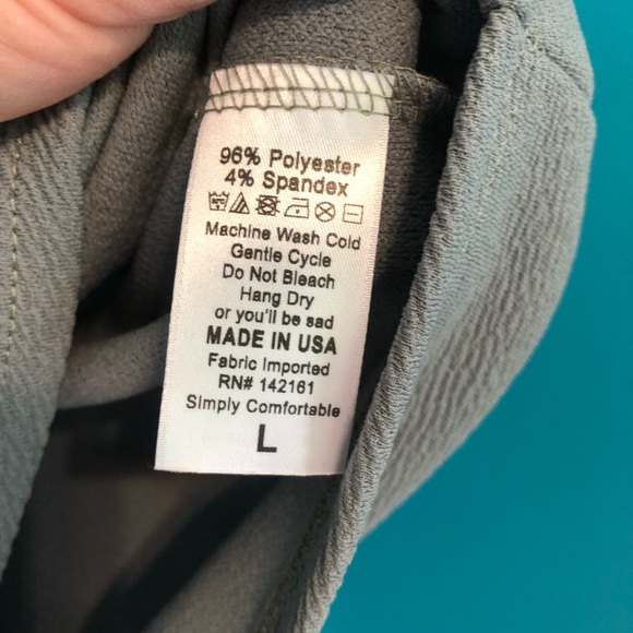 LuLaRoe Cassie Skirt. Charcoal Gray & Light Gray. - Picture 4 of 4